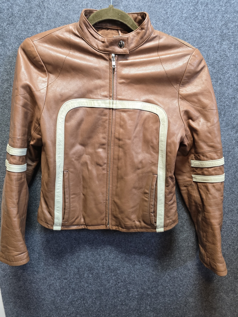 Vintage Leather Moto Jacket Small - Picture 2 of 13